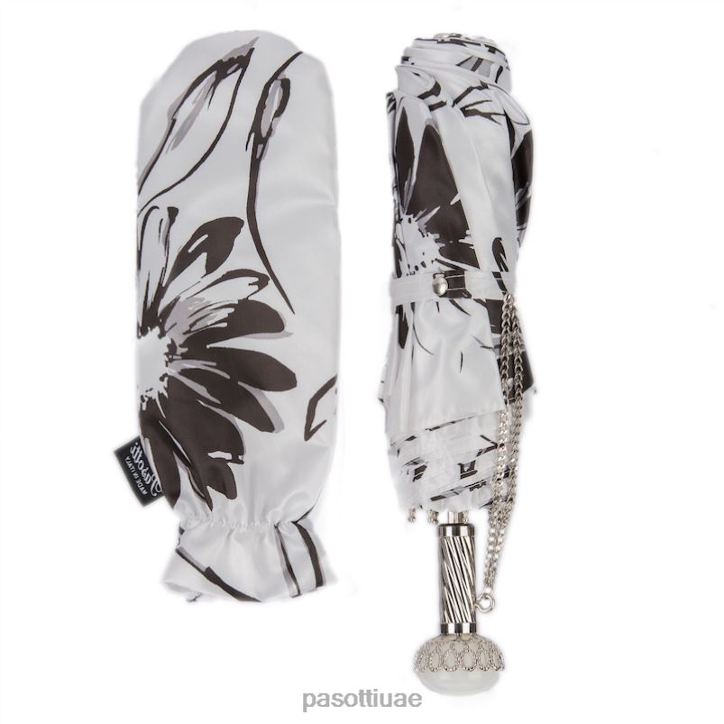 مظلة | 257 56799-1 a29 - مظلة مزهرة بالأبيض والأسود PASOTTI Z446V588